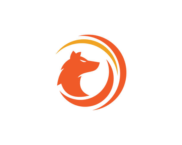 Fox vector illustration Fox vector illustration silhouette icon design fire fox stock illustrations