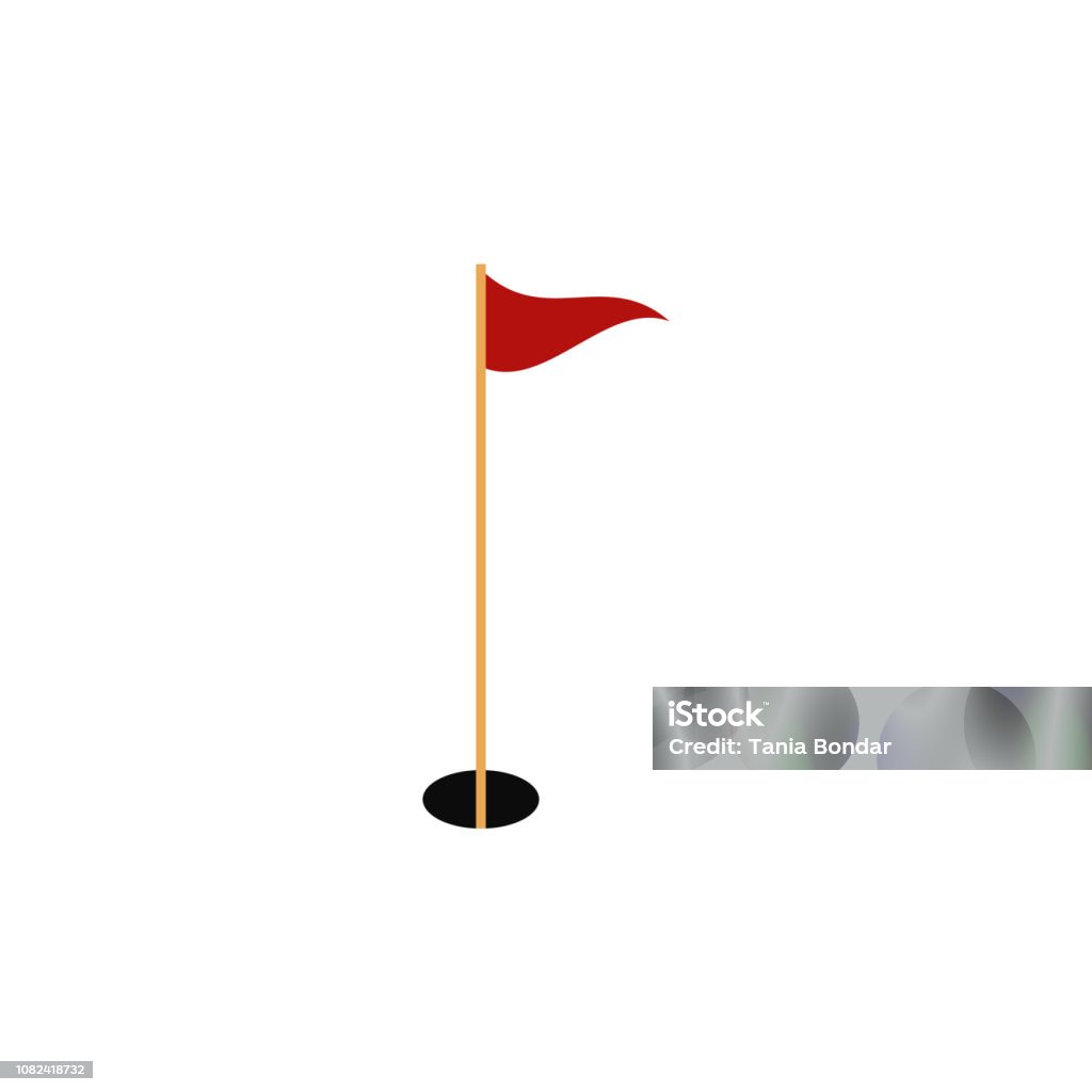 ÐÐµÑÐ°ÑÑ Golf flag icon. elite sport. Vector eps10 Golf Flag stock vector