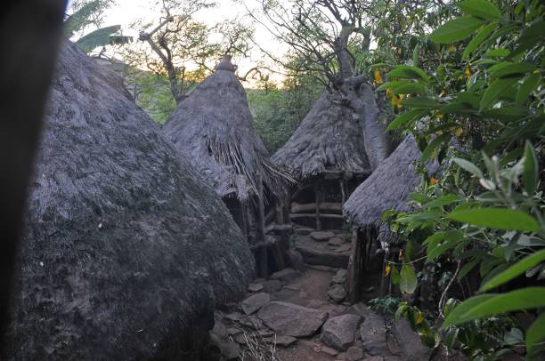Traditional Konso tribe village