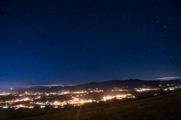 istock Night Landscape Over a Valley in Slovenia 1082427276