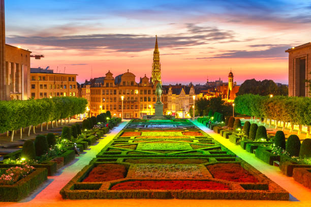 istock Brussels at sunset, Brussels, Belgium 1082428768