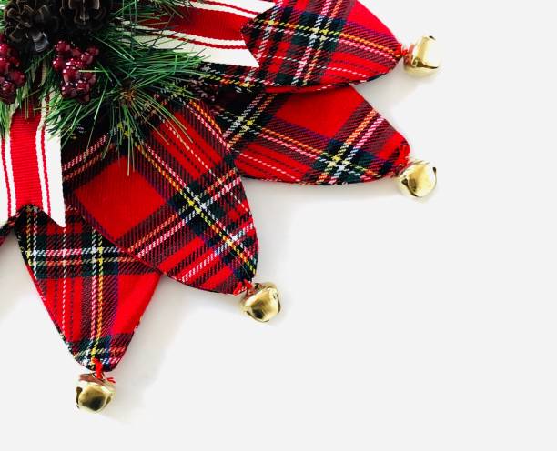 istock Christmas tartan background card 1082429944
