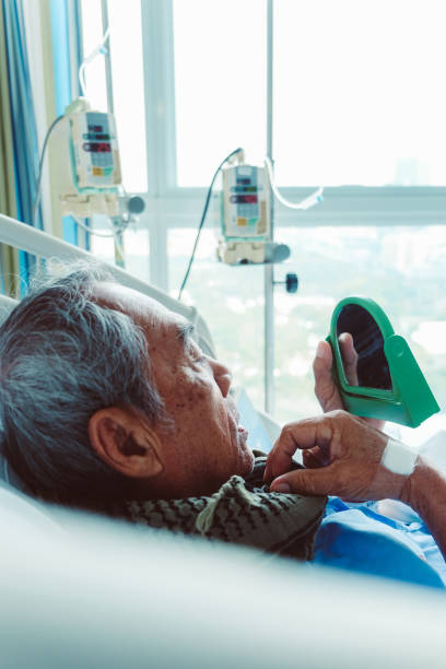 istock Elderly patients in hospital bed 1082433890