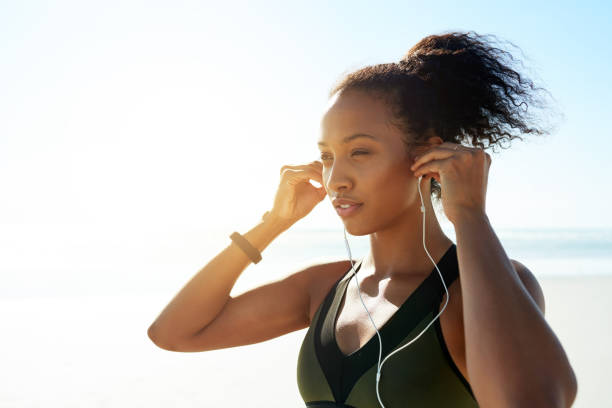 istock Her favourite playlist to workout to 1082440216