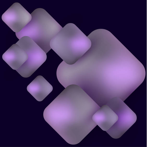 istock Geometric shapes rhombus on a dark background. Volume, bright colors, mesh. Abstract background for your design. Modern vector illustration. 1082446914