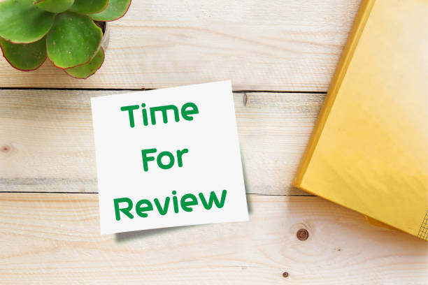 istock Writing note showing Time For Review on sticky 1082451610