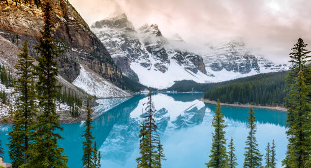 istock Moraine Lake in winter 1082457392