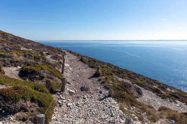 istock Coastal path of the Cap de la Chevre 1082467532