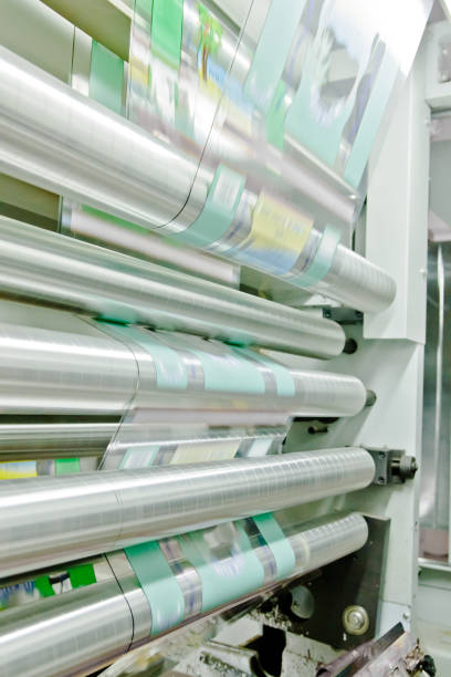 istock doypack making packaging machine in modern factory with white walls with natural daylight and nobody 1082467808