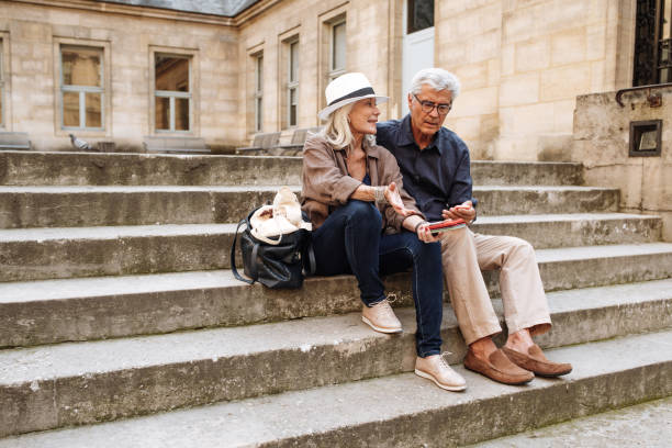 istock Senior couple in Paris 1082467892