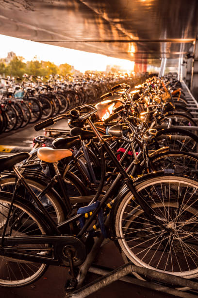 istock Amsterdam bicycle parking at Central Railway Station 1082472842