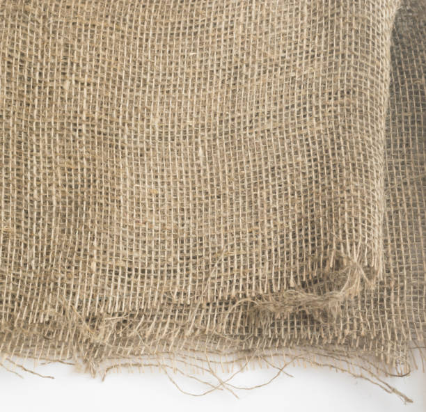 istock Burlap Edge or Old Linen Canvas on White Background 1082477476