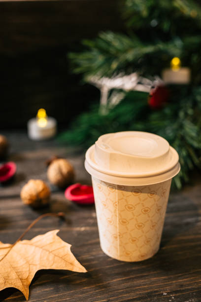 istock tea on wooden table. winter concept 1082477946
