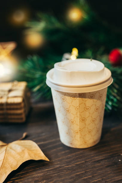 istock tea on wooden table. winter concept 1082478060