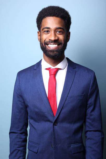 istock Beautiful black man in front of a colored background 1082486502