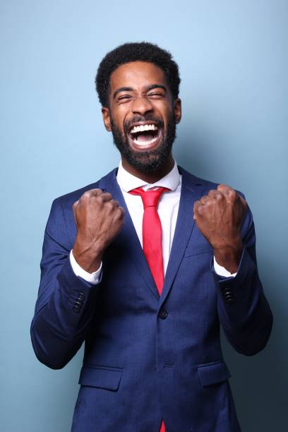 istock Beautiful black man in front of a colored background 1082486504