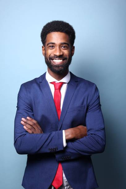 istock Beautiful black man in front of a colored background 1082486510
