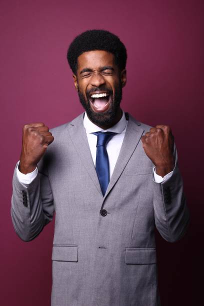 istock Beautiful black man in front of a colored background 1082487672