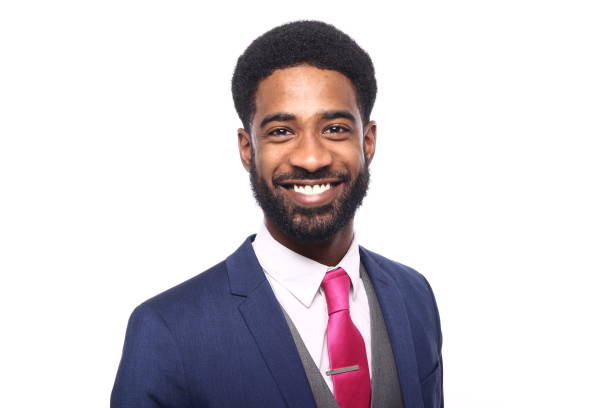 istock Beautiful black man in front of a colored background 1082488524