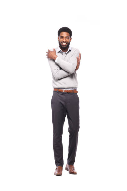 istock Beautiful black man in front of a colored background 1082488592