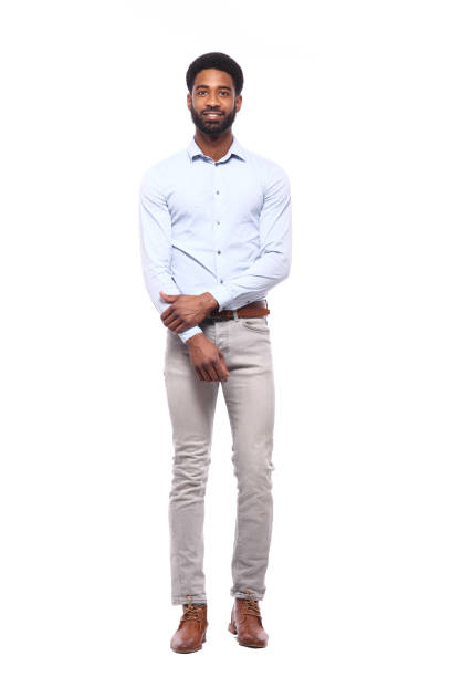 istock Beautiful black man in front of a colored background 1082488614