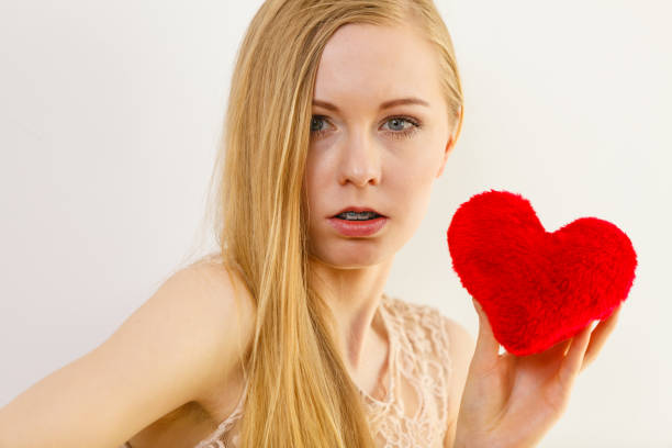 istock Sad woman on Valentines day 1082490438