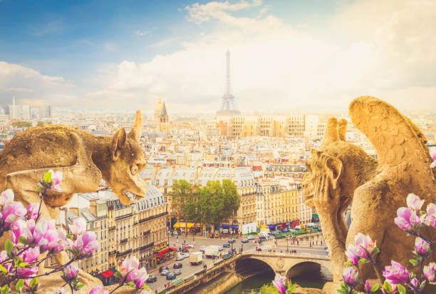 istock Gargoyle on Notre Dame Cathedral, France 1082490914