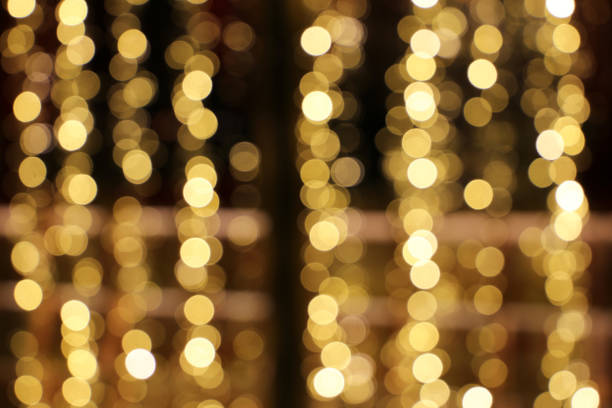 istock Golden abstract background with bokeh defocused lights on christmas 1082493030