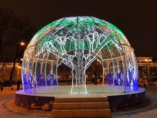 istock Christmas,Decoration,Light,Night,City 1082501160