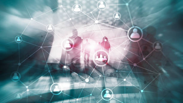 istock Double exposure people network structure HR - Human resources management and recruitment concept. 1082510318