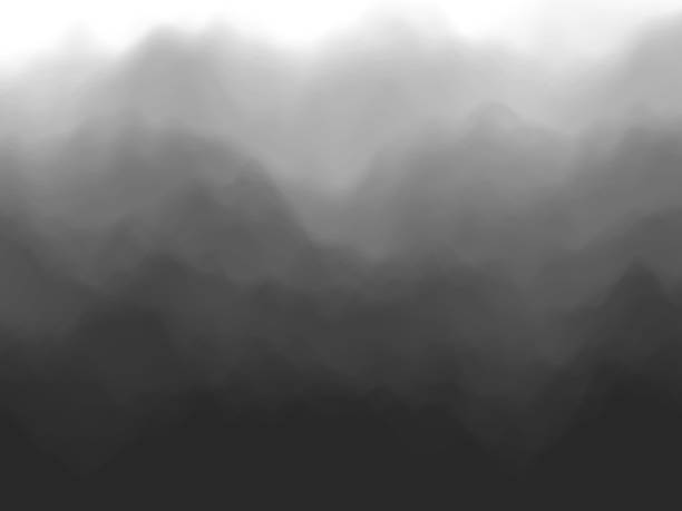 schwarzer abstrakten hintergrund. nebel oder rauch-effekt. - gewitterwolke stock-grafiken, -clipart, -cartoons und -symbole