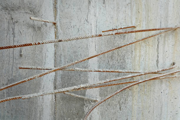 istock concrete debris with reinforced steel 1082522962