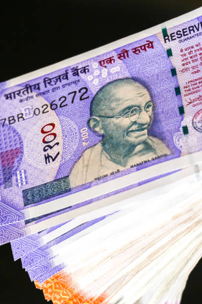 istock New indian 100, 200, 500, 2000 rupees banknotes. 1082528510