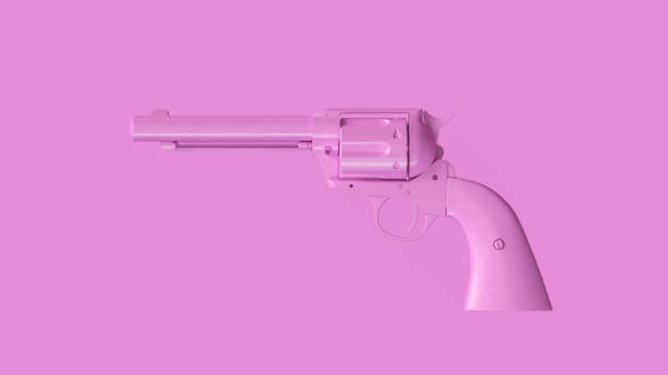 istock Pink Large Double Action Revolver 1082529060