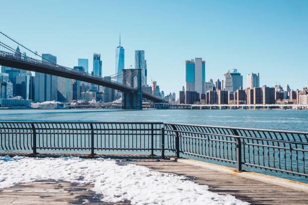 istock City By River Against Clear Sky During Winter 1082529968