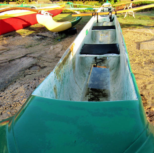 istock Canoes parked on various Oahu Hawaii beaches 1082563976