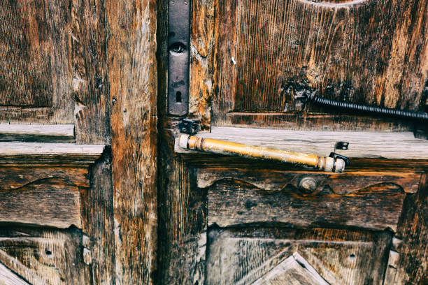istock Old wooden door 1082567864