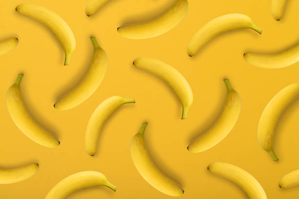 istock Colorful fruit  pattern of banana 1082573872