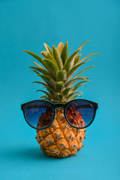 istock Fashion hipster pineapple fruit 1082578038