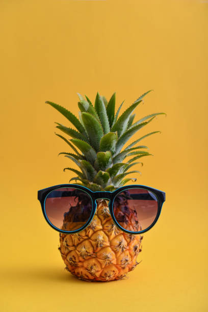 istock Fashion hipster pineapple fruit 1082578040
