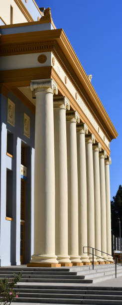 istock A building with corinthian columns in a row colonnade The neoclassical building style resembles a law court  courthouse, university, library or public administration building 1082580098