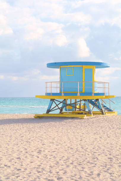 istock Lifeguard Tower in Miami 1082586486
