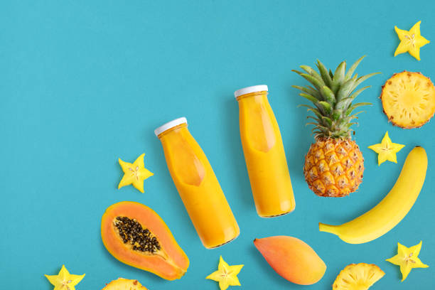 istock Smothies in bottles with fresh fruits 1082589272