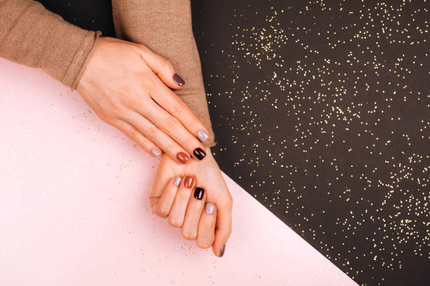 istock Holiday beautiful manicure 1082592158