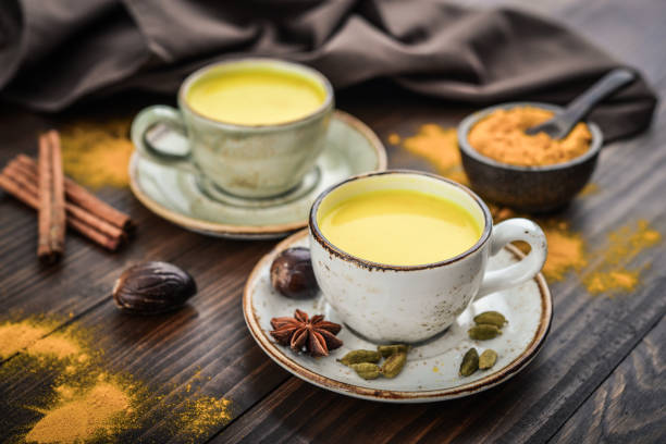 istock Traditional Indian drink turmeric milk 1082598186