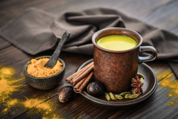 istock Traditional Indian drink turmeric milk 1082598190