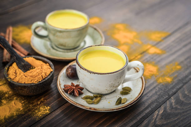 istock Traditional Indian drink turmeric milk 1082598192
