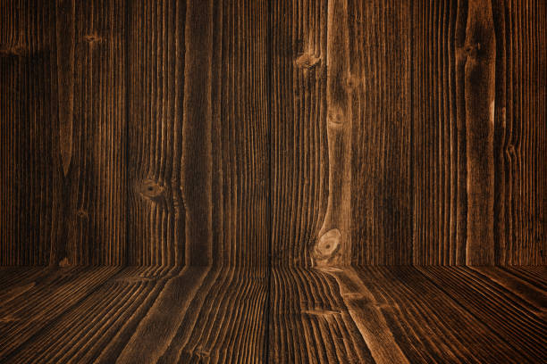 istock Grunge dark wood background wall and floor. wooden texture. surface, display backdrop, put product. 1082603598