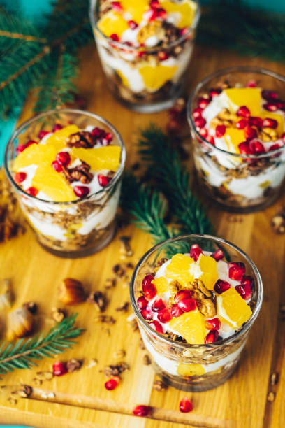 istock Delicious healthy holiday breakfast concept. 1082605826