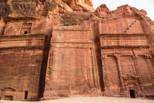 istock Nabatean tombs in Petra, Jordan 1082607134